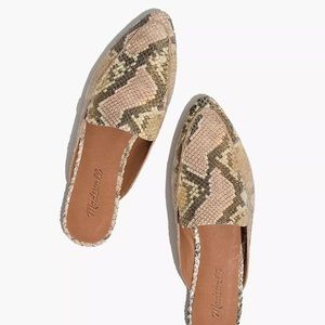 Madewell snakeskin mule